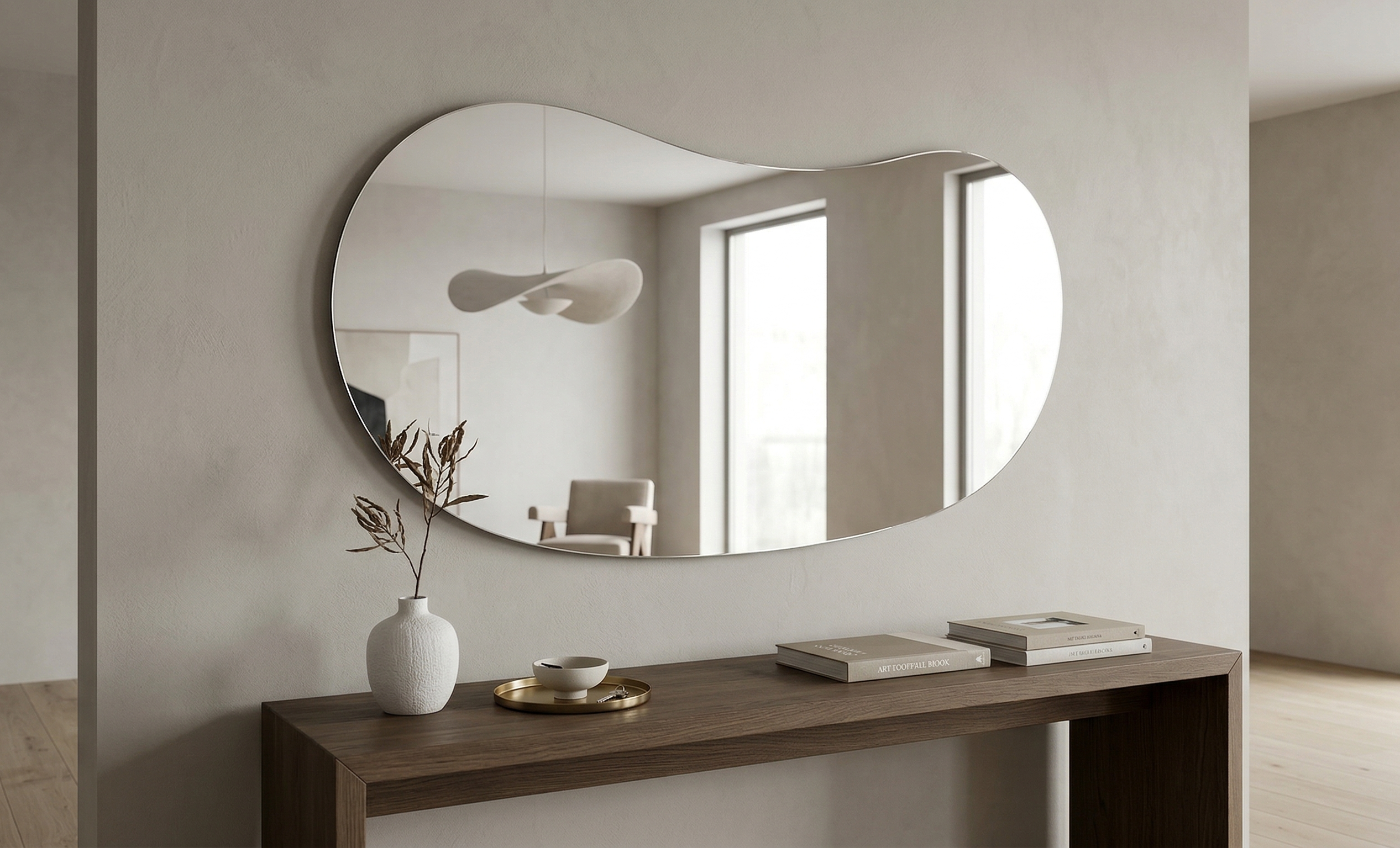 Lustro Organiczne TAFLA – Forma No. 2 (Nurt)